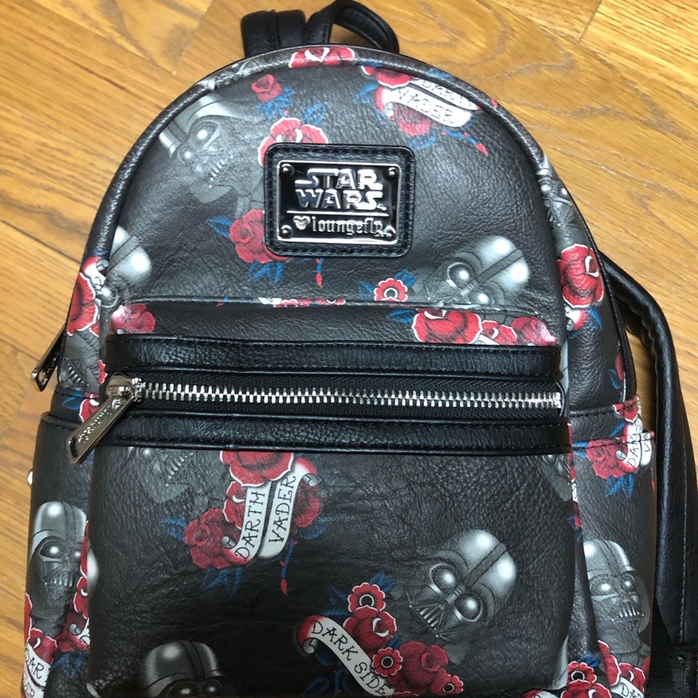 NWOT FLASH TATTOO DARTH VADER LOUNGEFLY BACKPACK